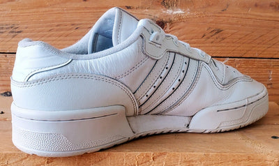 Adidas Rivalry Low Leather Trainers UK6/US6.5/EU39 EF8729 Triple White