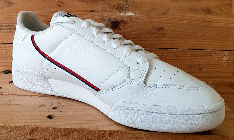 Adidas Continental 80 Leather Trainers UK11/US11.5/EU46 EG4592 White/Green/Red