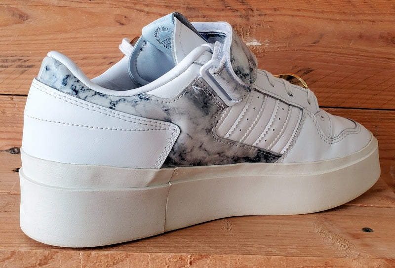 Adidas Forum Bonega Low Leather Trainers UK7.5/US9/EU41 GY1541 White/Marbled