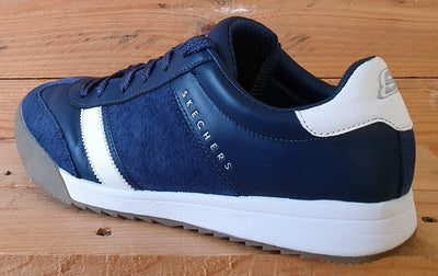 Sketchers Zinger Scobie Low Leather/Suede Trainers UK7/US8/EU41 SN 52322 Navy