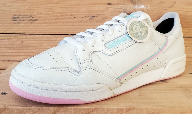 Adidas Continental 80 Low Leather Trainers UK8.5/US9/EU42.5 BD7645 Off White