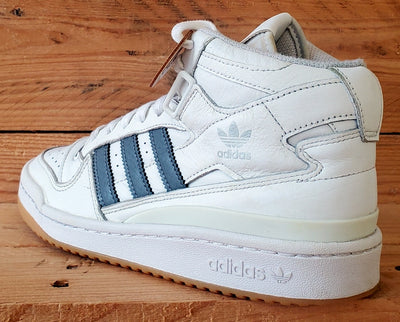 Adidas Forum Mid Leather Trainers UK5/US5.5/EU38 HQ6719 White/Grey/Gum