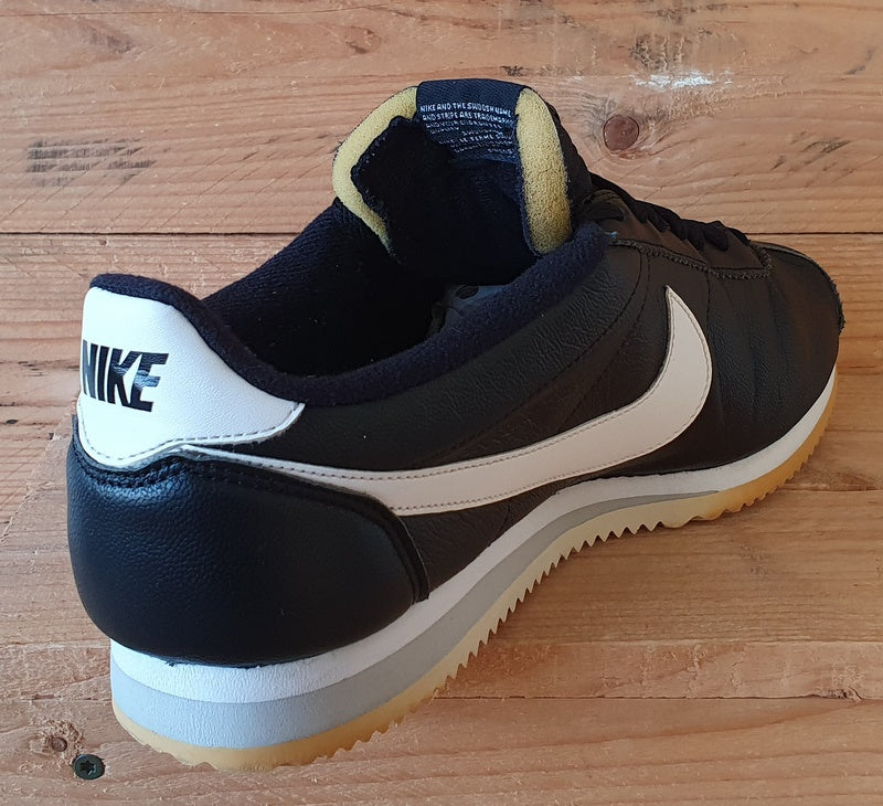 Nike Cortez Premium Low Leather Trainers UK10.5/US11.5/EU45.5 807480-010 Black