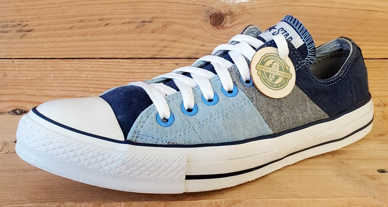 Converse All Star Low Canvas Trainers UK9/US9/EU42.5 106855 Blue/White/Grey