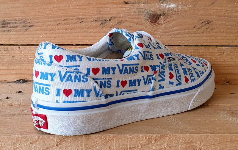 Vans Old Skool Low Canvas Trainers 721356 White/Blue/Red/Gumsole UK5/US7.5/EU38