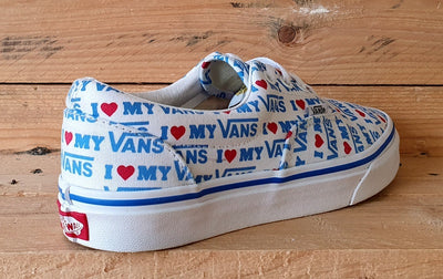 Vans Old Skool Low Canvas Trainers 721356 White/Blue/Red/Gumsole UK5/US7.5/EU38