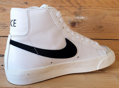 Nike Blazer 77 Mid Leather Trainers UK4/US6.5/EU37.5 CZ1055-100 White/Black