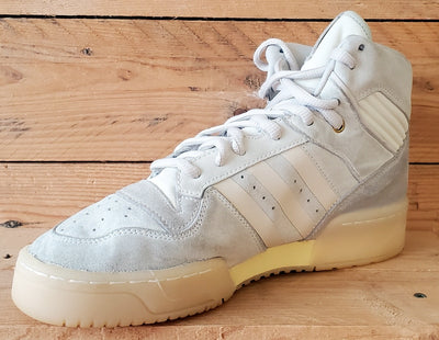 Adidas Rivalry Mid Suede Trainers UK7/US7.5/EU40.5 FZ6324 Cream/Grey/Gum