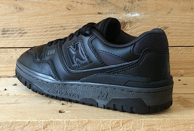 New Balance 550 Low Leather Trainers UK4.5/US5/EU37.5 GSB550BB Triple Black