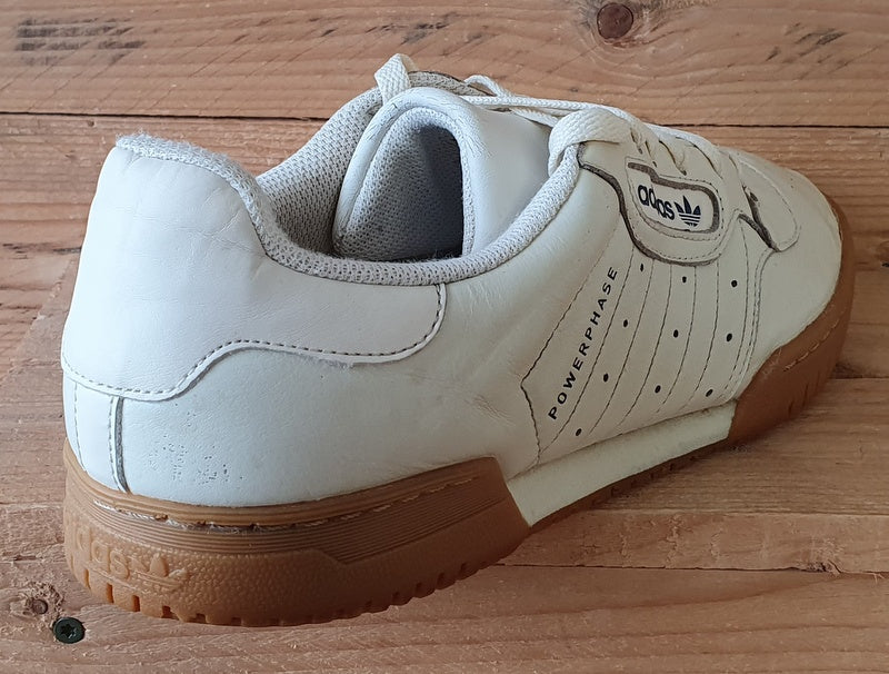 Adidas Powerphase Low Leather Trainers UK11.5/US12/EU46.5 FU9542 Off-White