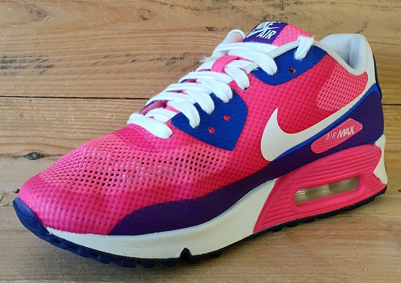 Nike Air Max 90 Hyperfuse Textile Trainers UK6/US8.5/EU40 454460-600 Pink Flash