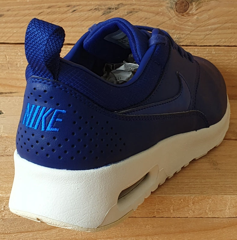 Nike Air Max Thea Premium Leather Trainers UK4 US6.5 E37.5 616723 400 Blue White VintageTrainers