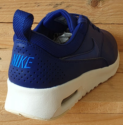 Nike Air Max Thea Premium Leather Trainers UK4/US6.5/E37.5 616723-400 Blue/White
