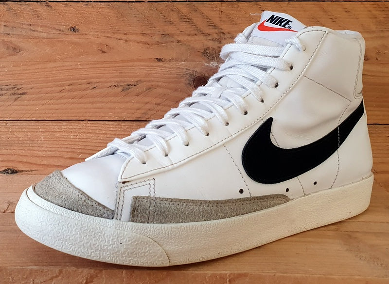 Nike Blazer 77 Vintage Leather Trainers UK8.5/US9.5/EU43 BQ6806-100 White/Black