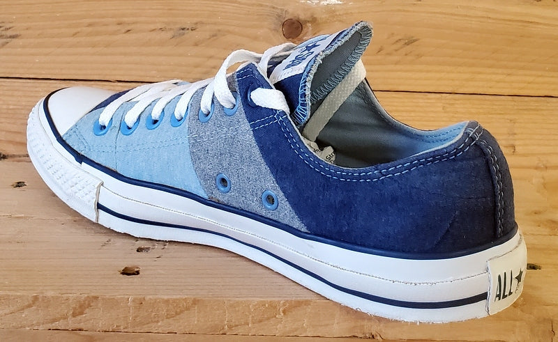 Converse All Star Low Canvas Trainers UK9/US9/EU42.5 106855 Blue/White/Grey