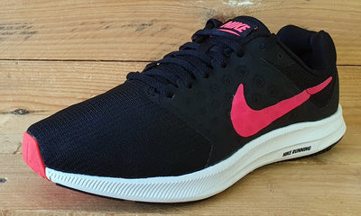 Nike Downshifter Low Textile Trainers UK5/US7.5/EU38.5 852466-008 Black/Pink