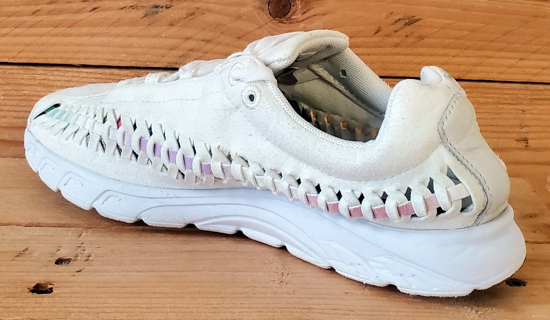 Nike Mayfly Woven Low Suede Trainers UK4.5/US7/EU38 833802-101 Sail/Orchid Mist