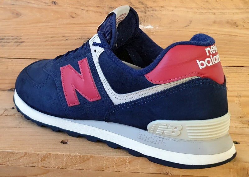 New Balance Classics 574 Low Suede Trainers UK10/US10.5/EU44.5 ML574PN2 Navy