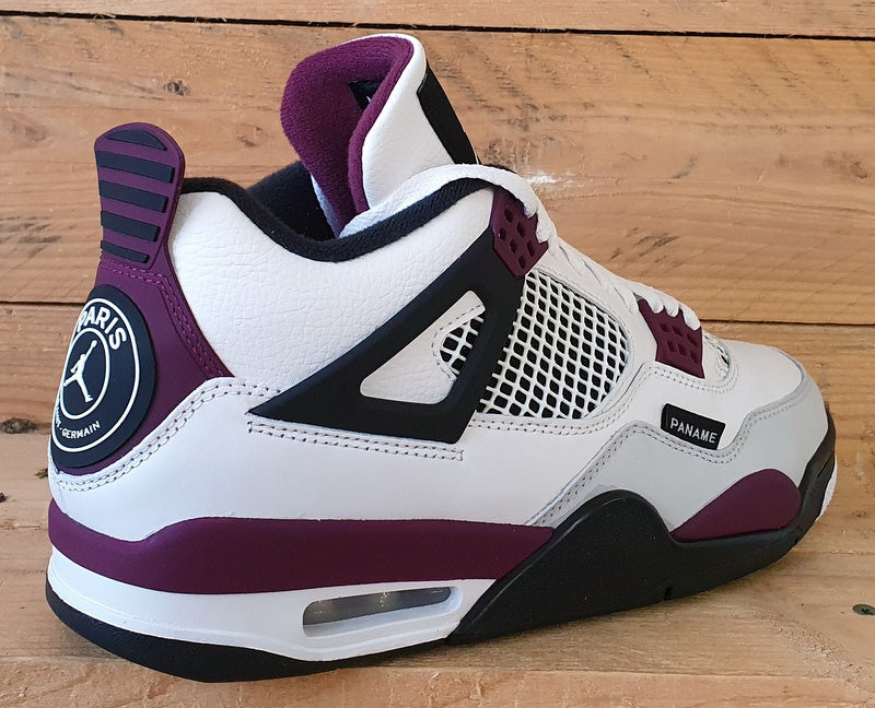 Nike Air Jordan 4 Retro PSG Trainers UK8/US9/EU42.5 CZ5624-100 Bordeaux