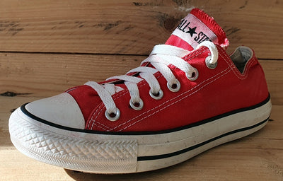 Converse Chuck Taylor All Star Low Trainers UK5/US7/EU38 M9696 Red/White