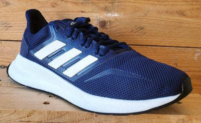 Adidas Runfalcon Low Textile Trainers UK9.5/US10/EU44 F36201 Navy/White