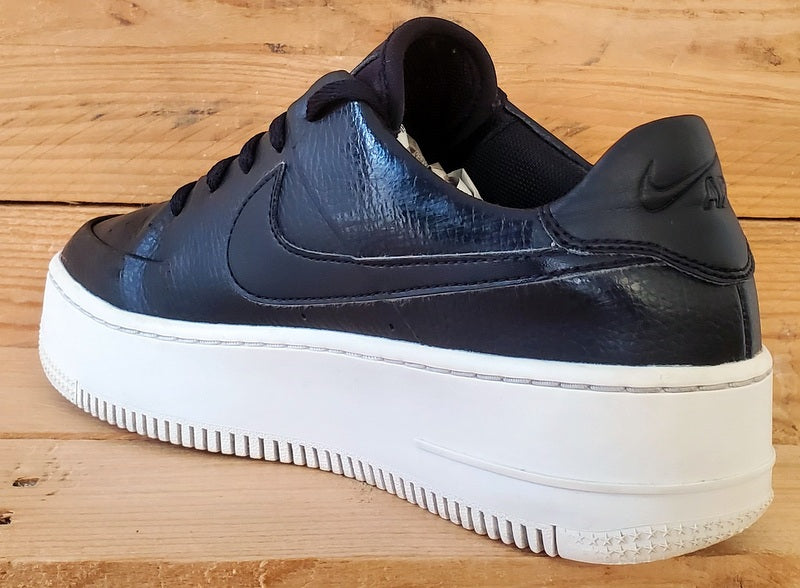 Nike AIr Force 1 Sage Low Leather Trainers UK4.5/US7/EU38 AR5339-002 Black/White