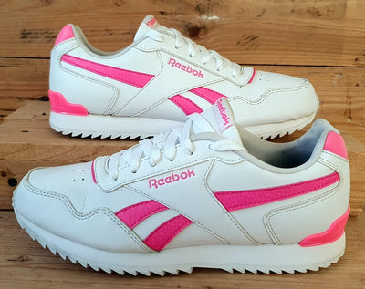 Reebok Royal Glide Low Leather Trainers UK5/US5.5/EU37 DV7262 White/Pink