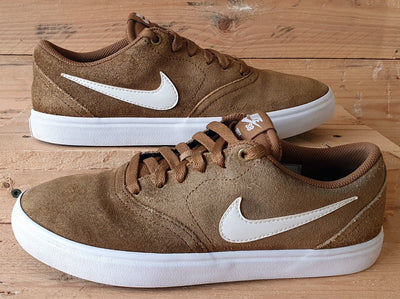 Nike SB Check Low Suede Trainers UK6/US7/EU40 843896-212 Golden Brown/White