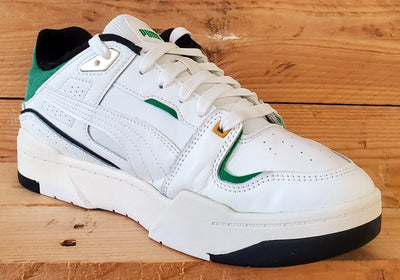 Puma Slipstream Bball Low Leather Trainers UK8/US9/EU42 393266-01 White/Green