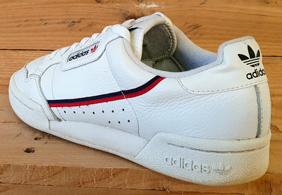 Adidas Continental 80 Low Leather Trainers UK7/US7.5/EU40.5 G27706 White/Red