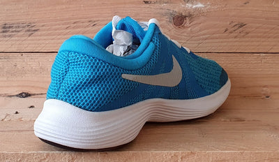 Nike Revolution 4 Textile Trainers UK3/US3.5Y/EU35.5 943309-401 Blue Hero/White