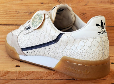 Adidas Continental 80 Low Leather Trainers UK7.5/US8/EU41 D96659 White Python