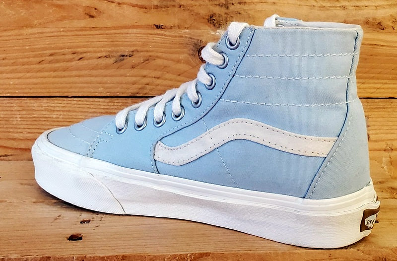 Vans Off The Wall Mid Canvas Trainers UK4/US6.5/EU36.5 721356 Light Blue/White