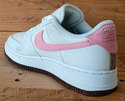 Nike Air Force 1 '07 Low Catechu Trainers UK5/US7.5/EU38.5 CZ0269-101 White/Pink