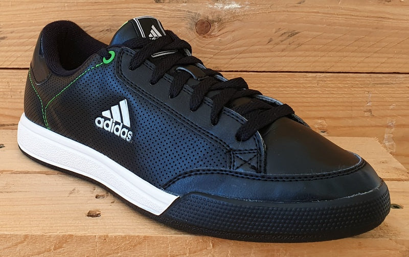 Adidas Oracle Logo IV Leather Trainers UK8/US8.5/EU42 U43827 Black/White/Green