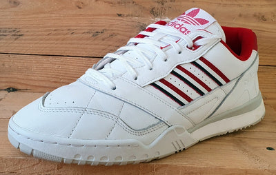 Adidas A.R. Low Leather Trainers UK9.5/US10/EU44 EF5945 White/Red/Black