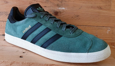 Adidas Gazelle Low Suede Trainers UK12/US12.5/EU47 BZ0033 Trace Green Black