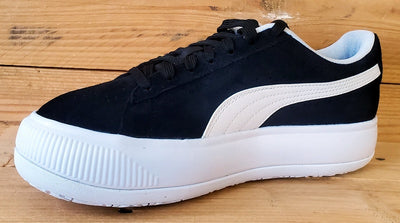 Puma Suede Mayu Low Trainers UK4.5/US7/EU37.5 380686-02 Black/White