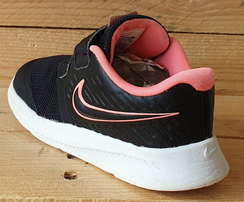 Nike Star Runner 2 Kids Textile Trainers UK7.5/US8C/EU25 AT1803-002 Black/Pink