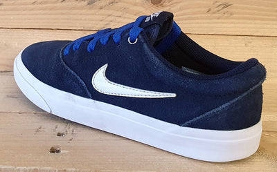 Nike SB Charge Low Suede Trainers UK4/US4.5Y/EU36.5 CT3112-400 Navy/White