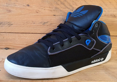 Adidas Attitude Vulc West Mid Leather Trainers UK9/US9.5/EU43 G64293 Black/Blue