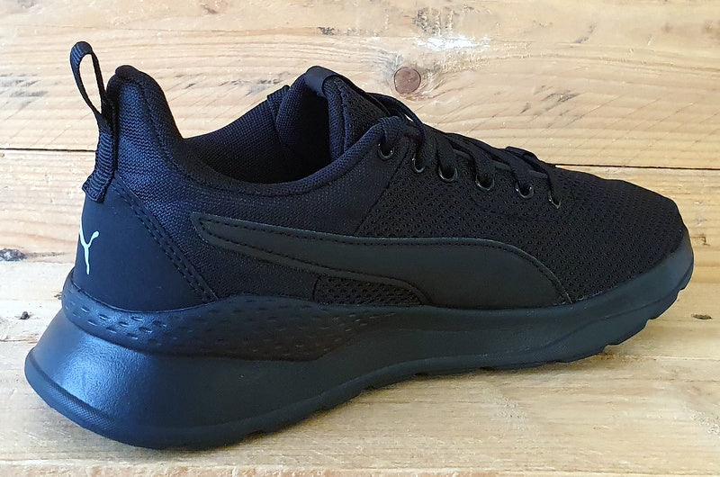 Puma Anzaran Low Textile Trainers UK5.5/US6.5C/EU38.5 372004-10 Triple Black