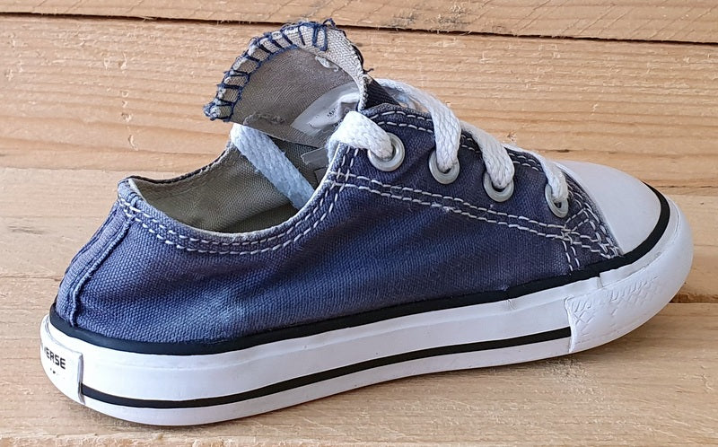 Converse All Star Canvas Low Kids Trainers UK8/US8/EU24 9A 1607 A34 Denim Blue