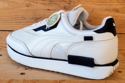 Puma Future Rider Contrast Low Leather Trainers UK8/US9/EU42 374763-01 White