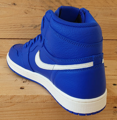 Nike Air Jordan 1 Leather Trainers UK7.5/US8.5/EU42 555088-401 Hyper Royal/White