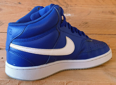 Nike Court Vision Mid Leather Trainers UK6/US7/EU40 CD5466-400 Hyper Blue