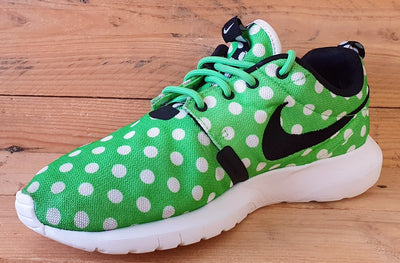 Nike Roshe Run Polka Dot Pack Canvas Trainers UK8/US9/EU42.5 810857-300 Green