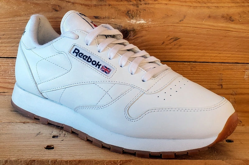 Reebok Classic Low Leather Trainers UK8/US9/EU42 49799 White/Gum
