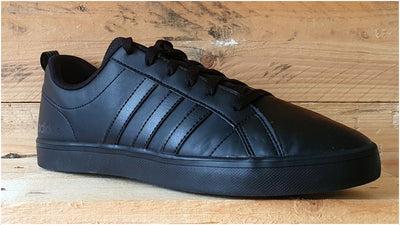 Adidas VS Pace Low Leather Trainers UK9.5/US10/EU44 B44869 Triple Black