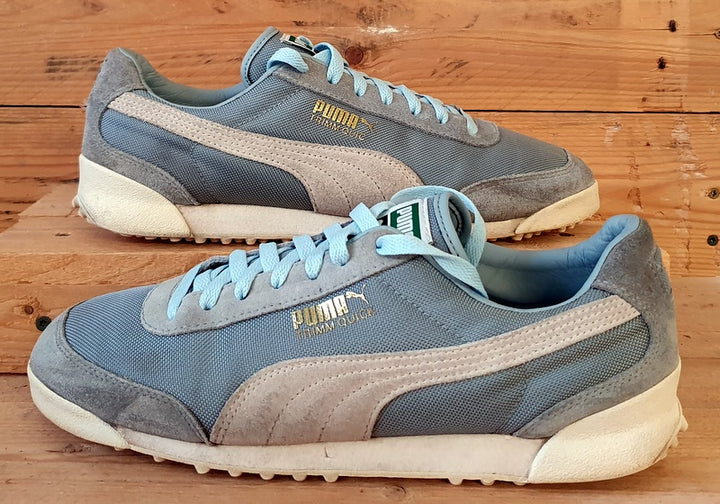 Puma Trimm Quick Low Textile Suede Trainers UK8 US9 EU42 364931 02 Blue VintageTrainers